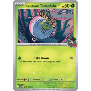 SV10 - Destined Rivals - 019/182 - Team Rocket's Tarountula - Common REVERSE