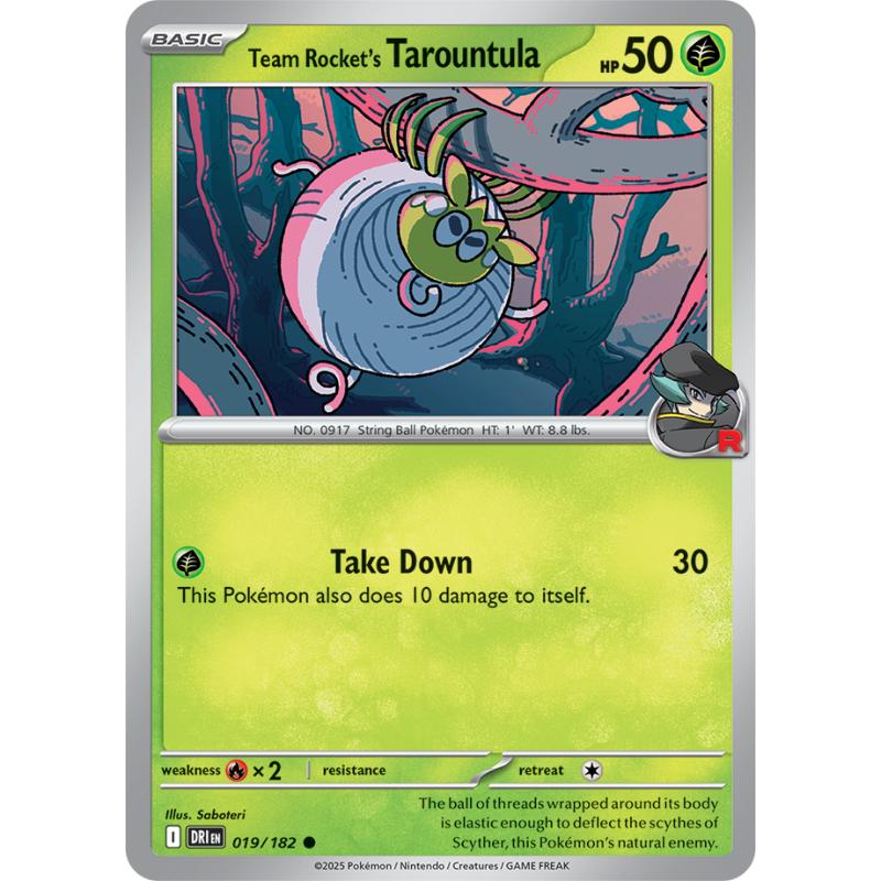 SV10 - Destined Rivals - 019/182 - Team Rocket's Tarountula - Common
