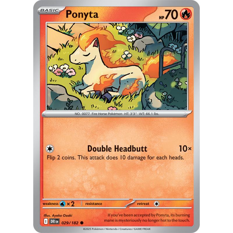 SV10 - Destined Rivals - 029/182 - Ponyta - Common REVERSE