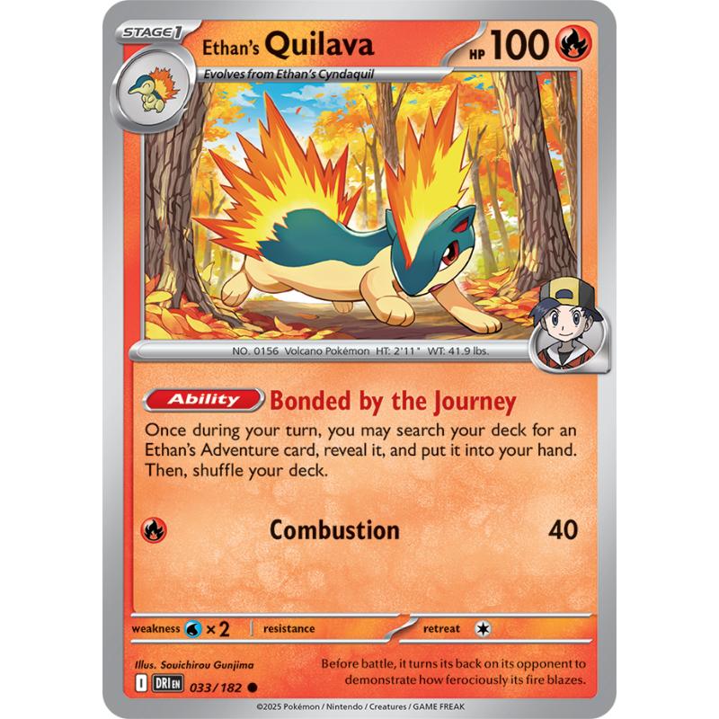 SV10 - Destined Rivals - 033/182 - Ethan's Quilava - Common