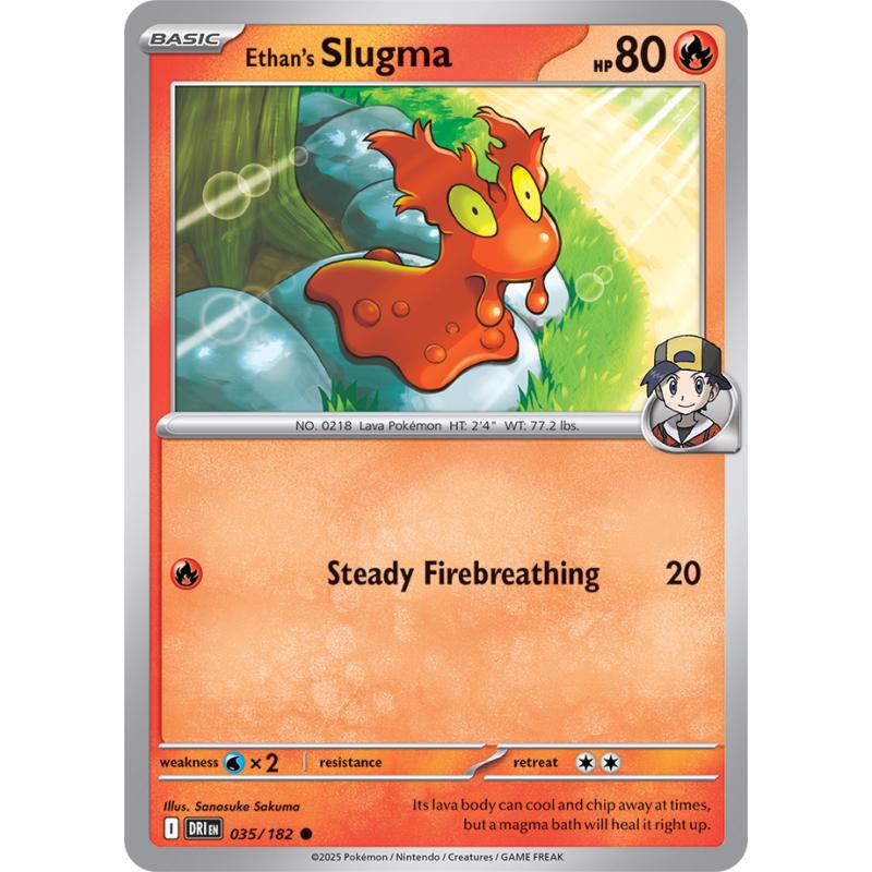 SV10 - Destined Rivals - 035/182 - Ethan's Slugma - Common REVERSE