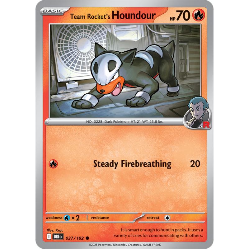 SV10 - Destined Rivals - 037/182 - Team Rocket's Houndour - Common
