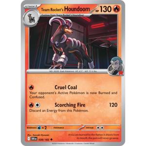 SV10 - Destined Rivals - 038/182 - Team Rocket's Houndoom - Uncommon
