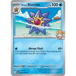 SV10 - Destined Rivals - 047/182 - Misty's Starmie - Uncommon