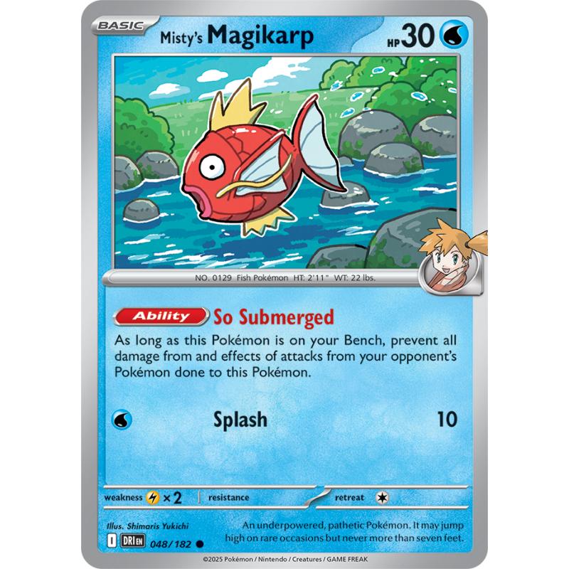 SV10 - Destined Rivals - 048/182 - Misty's Magikarp - Common REVERSE