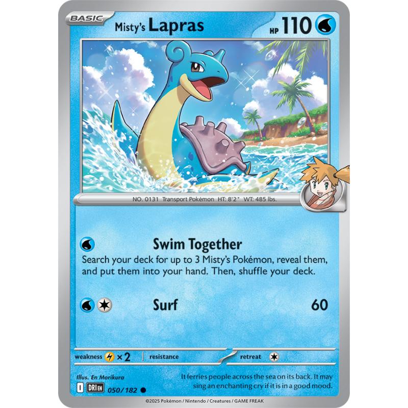 SV10 - Destined Rivals - 050/182 - Misty's Lapras - Common