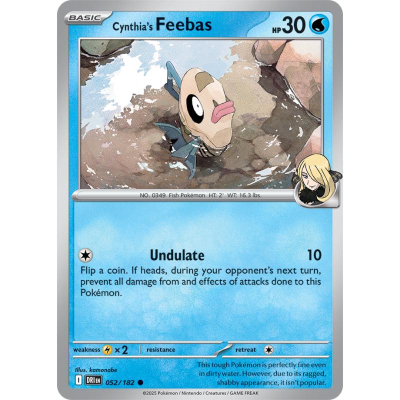 SV10 - Destined Rivals - 052/182 - Cynthia's Feebas - Common REVERSE