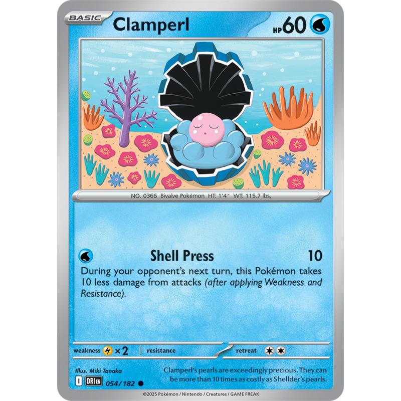 SV10 - Destined Rivals - 054/182 - Clamperl - Common