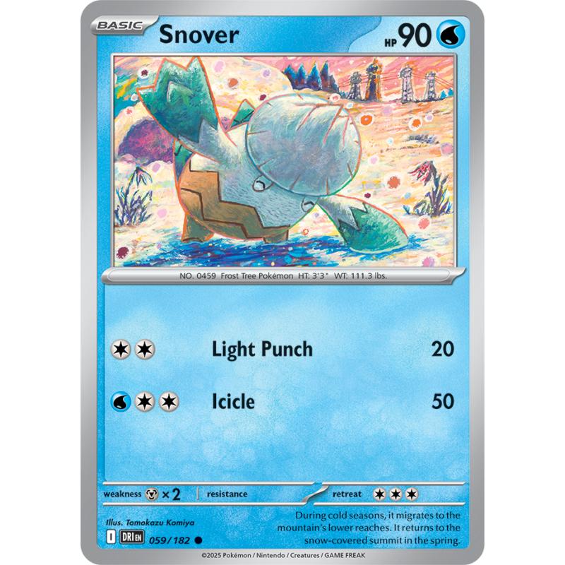 10 Oh 059 SV10 - Destined Rivals - 059/182 - Snover - Common REVERSE