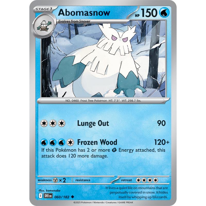 SV10 - Destined Rivals - 060/182 - Abomasnow - Uncommon REVERSE