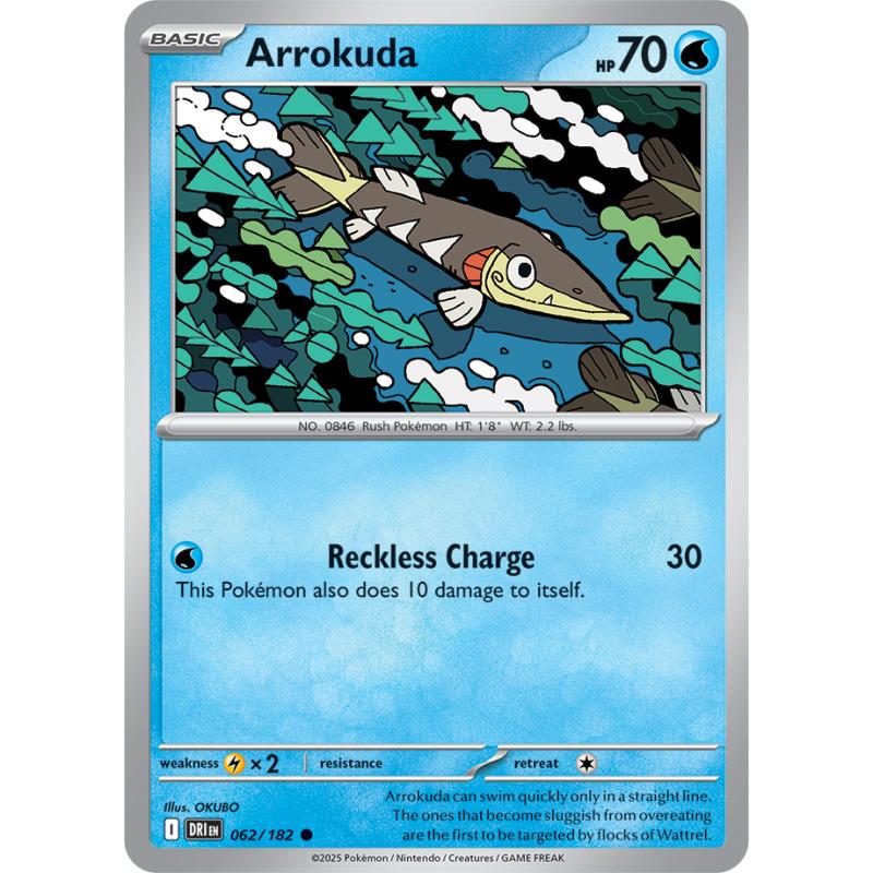 SV10 - Destined Rivals - 062/182 - Arrokuda - Common