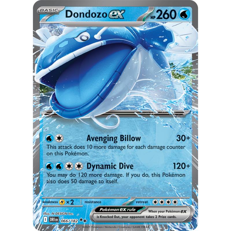 SV10 - Destined Rivals - 066/182 - Dondozo ex - Double Rare