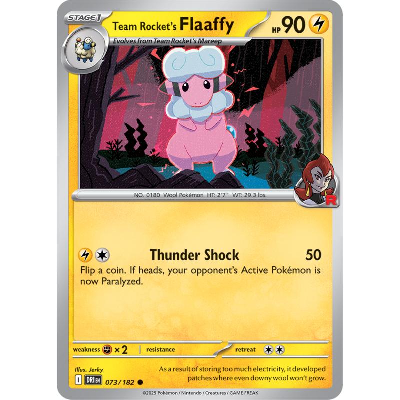 SV10 - Destined Rivals - 073/182 - Team Rocket's Flaaffy - Common REVERSE