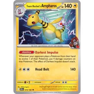 SV10 - Destined Rivals - 074/182 - Team Rocket's Ampharos - Uncommon