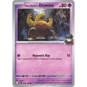 SV10 - Destined Rivals - 079/182 - Team Rocket's Drowzee - Common REVERSE