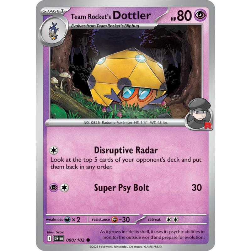 SV10 - Destined Rivals - 088/182 - Team Rocket's Dottler - Common REVERSE