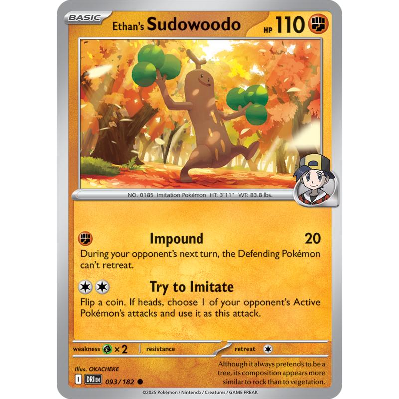 SV10 - Destined Rivals - 093/182 - Ethan's Sudowoodo - Common