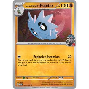 SV10 - Destined Rivals - 095/182 - Team Rocket's Pupitar - Common REVERSE