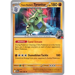 SV10 - Destined Rivals - 096/182 - Team Rocket's Tyranitar - Rare