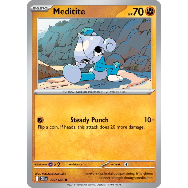 SV10 - Destined Rivals - 099/182 - Meditite - Common REVERSE