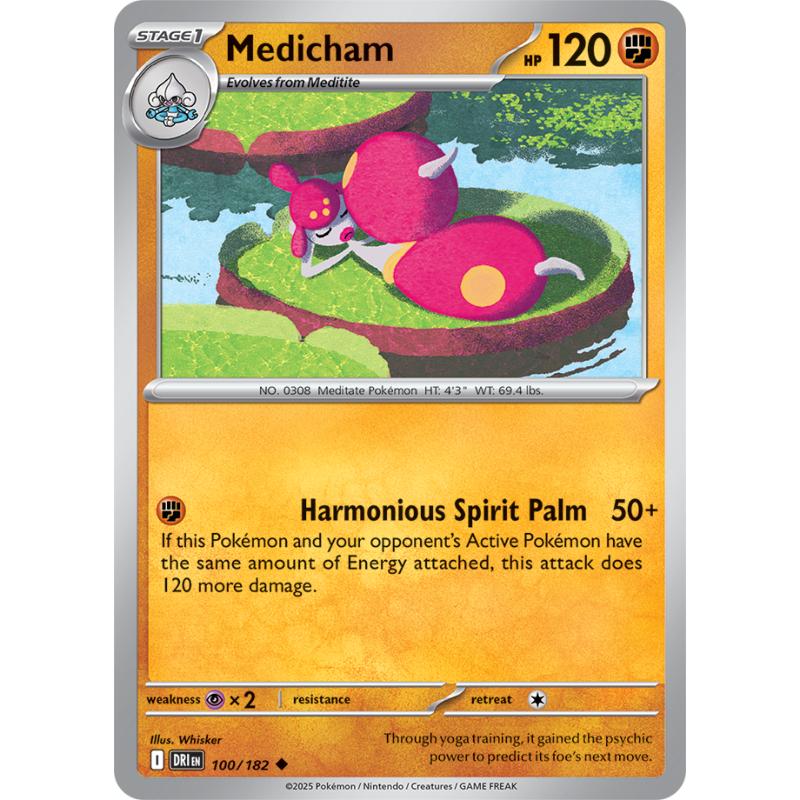 SV10 - Destined Rivals - 100/182 - Medicham - Uncommon REVERSE
