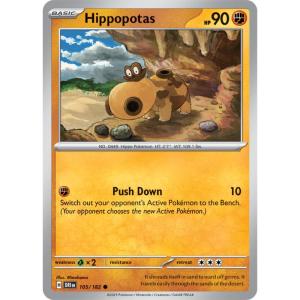 SV10 - Destined Rivals - 105/182 - Hippopotas - Common
