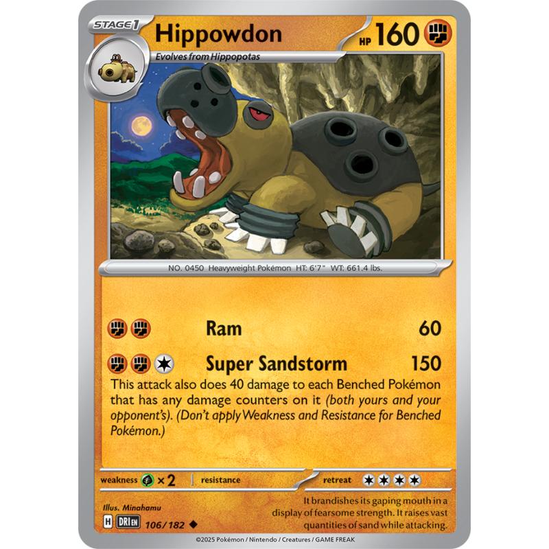 SV10 - Destined Rivals - 106/182 - Hippowdon - Uncommon