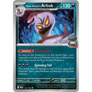 SV10 - Destined Rivals - 113/182 - Team Rocket's Arbok - Uncommon