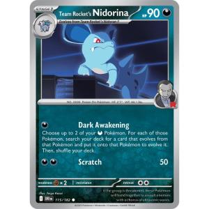 SV10 - Destined Rivals - 115/182 - Team Rocket's Nidorina - Common