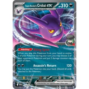 SV10 - Destined Rivals - 122/182 - Team Rocket's Crobat ex - Double Rare