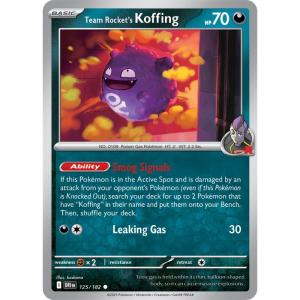 SV10 - Destined Rivals - 125/182 - Team Rocket's Koffing - Common REVERSE