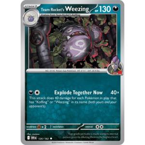SV10 - Destined Rivals - 126/182 - Team Rocket's Weezing - Uncommon