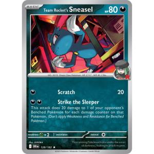 SV10 - Destined Rivals - 128/182 - Team Rocket's Sneasel - Rare