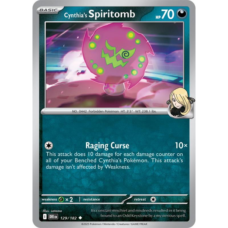SV10 - Destined Rivals - 129/182 - Cynthia's Spiritomb - Uncommon