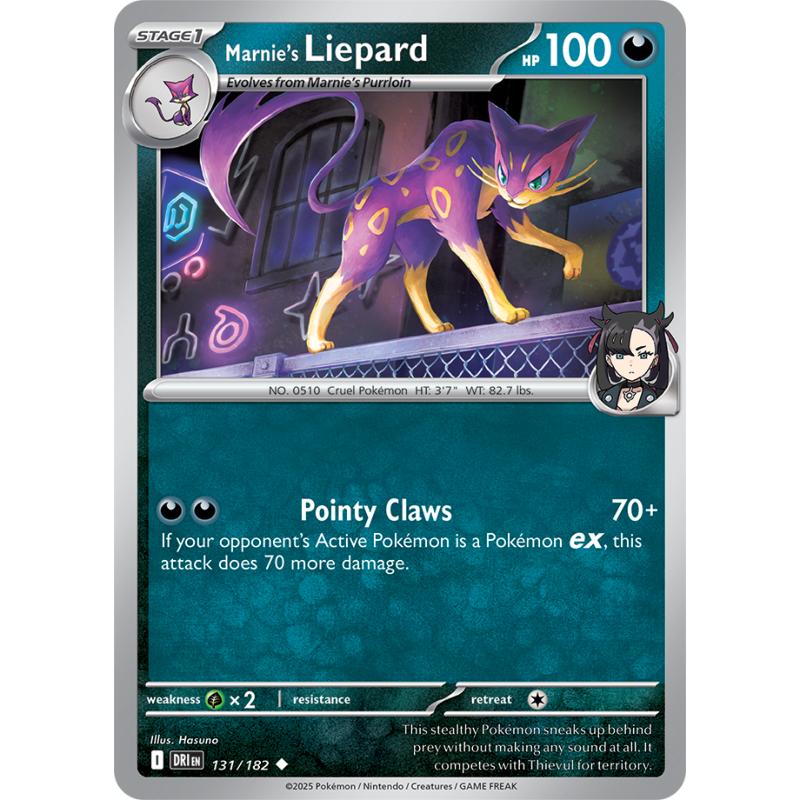 SV10 - Destined Rivals - 131/182 - Marnie's Liepard - Uncommon REVERSE