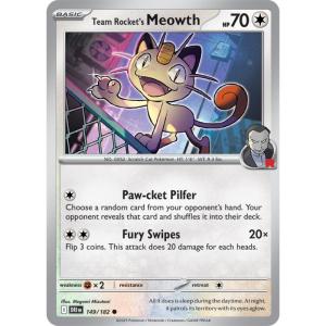 SV10 - Destined Rivals - 149/182 - Team Rocket's Meowth - Common