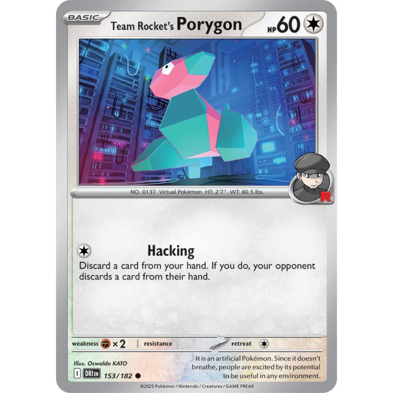 SV10 - Destined Rivals - 153/182 - Team Rocket's Porygon - Common