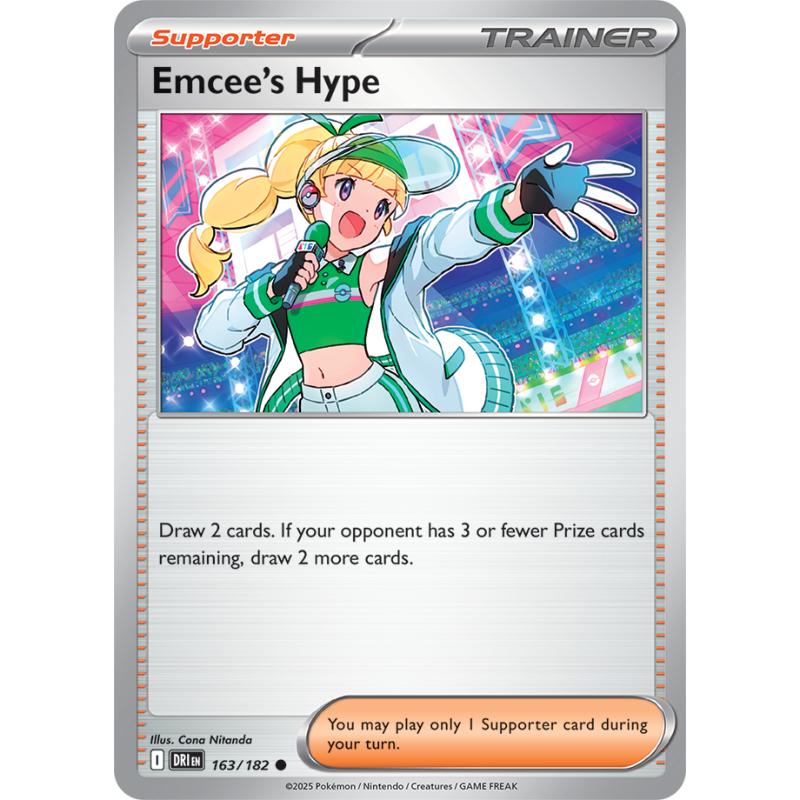 SV10 - Destined Rivals - 163/182 - Emcee's Hype - Common