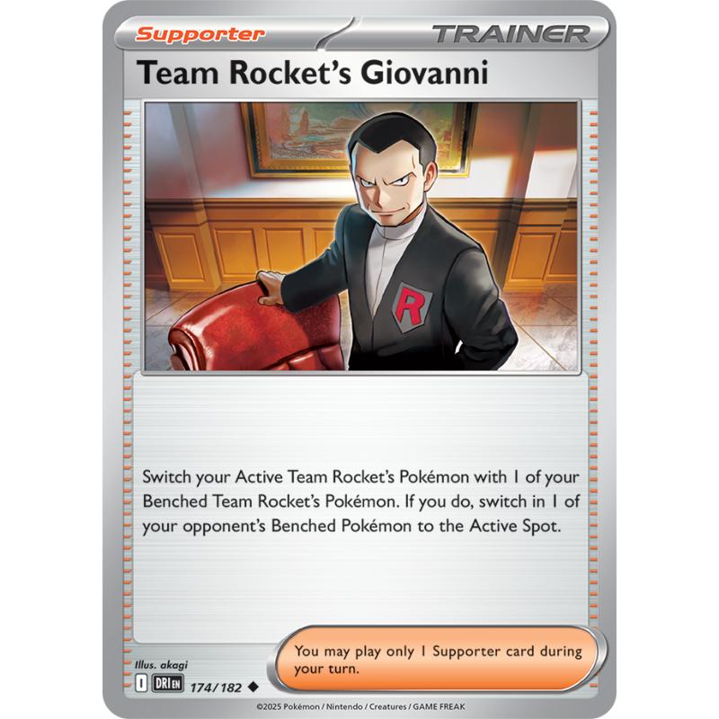 SV10 - Destined Rivals - 174/182 - Team Rocket's Giovanni - Uncommon