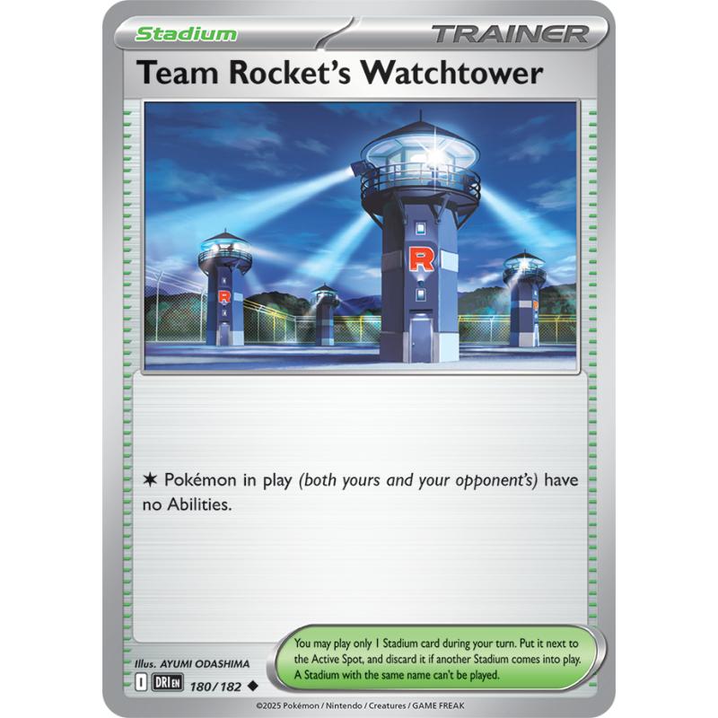 SV10 - Destined Rivals - 180/182 - Team Rocket's Watchtower - Uncommon REVERSE