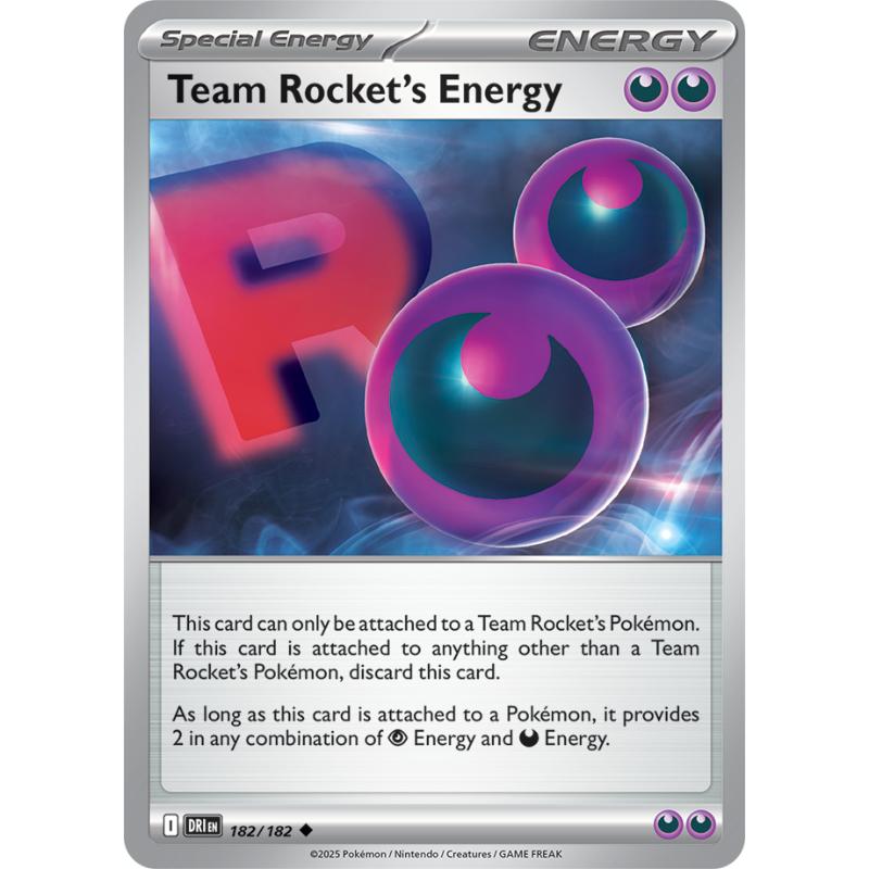 SV10 - Destined Rivals - 182/182 - Team Rocket's Energy - Uncommon