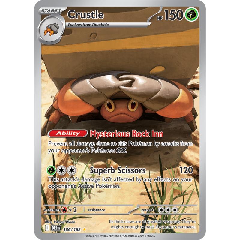 SV10 - Destined Rivals - 186/182 - Crustle - Illustration Rare