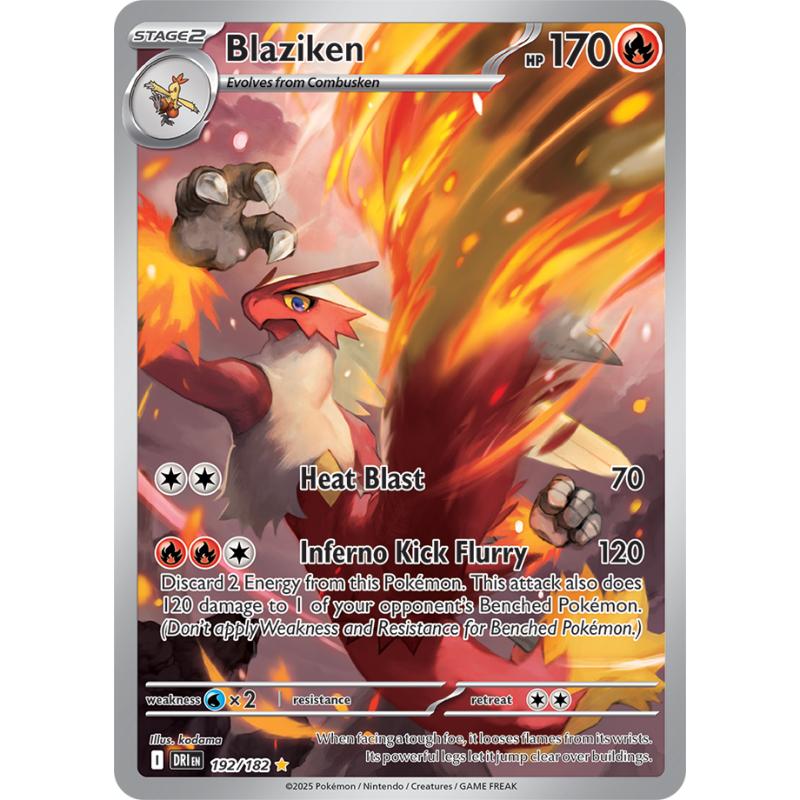 SV10 - Destined Rivals - 192/182 - Blaziken - Illustration Rare