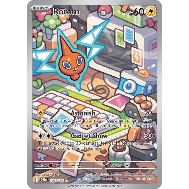 SV10 - Destined Rivals - 197/182 - Rotom - Illustration Rare