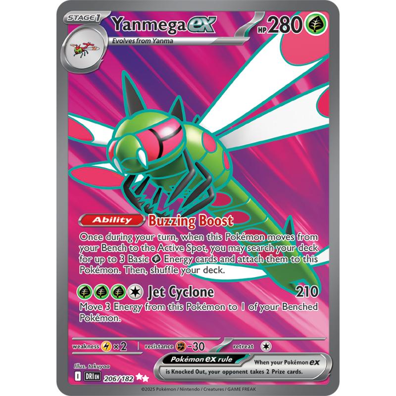 SV10 - Destined Rivals - 206/182 - Yanmega ex - Ultra Rare
