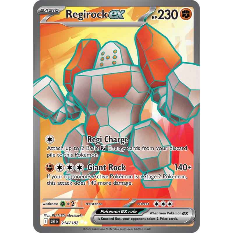 SV10 - Destined Rivals - 214/182 - Regirock ex - Ultra Rare