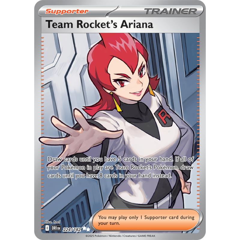 SV10 - Destined Rivals - 224/182 - Team Rocket's Ariana - Ultra Rare