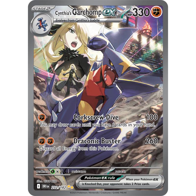 SV10 - Destined Rivals - 232/182 - Cynthia's Garchomp ex - Special Illustration Rare