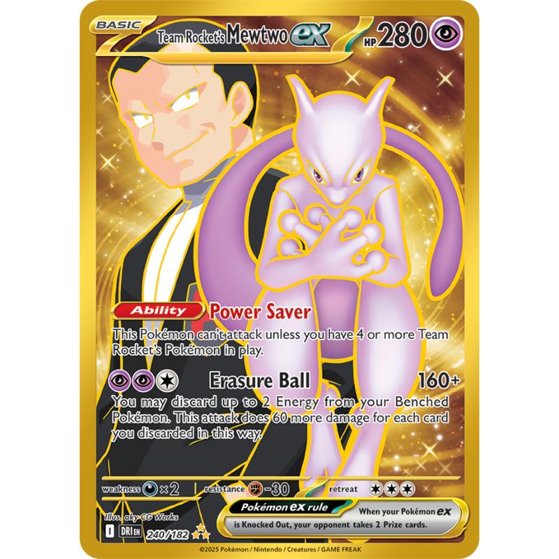 SV10 - Destined Rivals - 240/182 - Team Rocket's Mewtwo ex - Hyper Rare