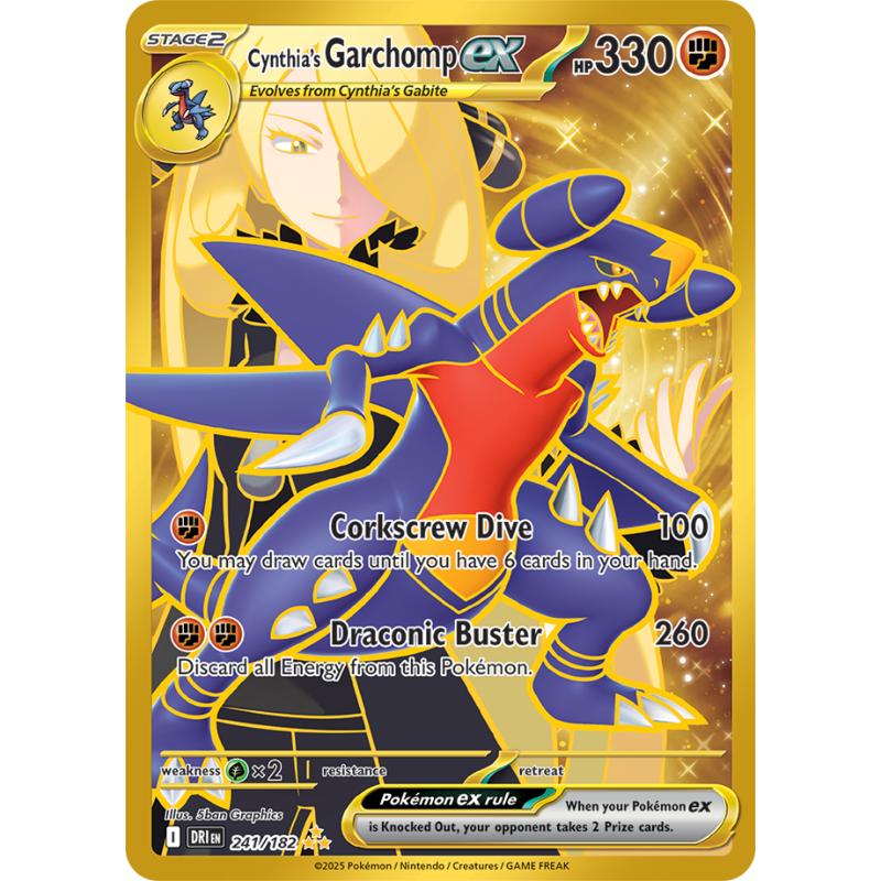 SV10 - Destined Rivals - 241/182 - Cynthia's Garchomp ex - Hyper Rare